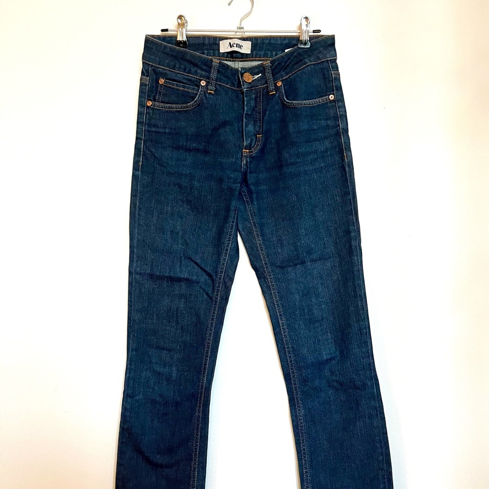 Acne Women's Straight Leg Hex Jeans - Dark Blue